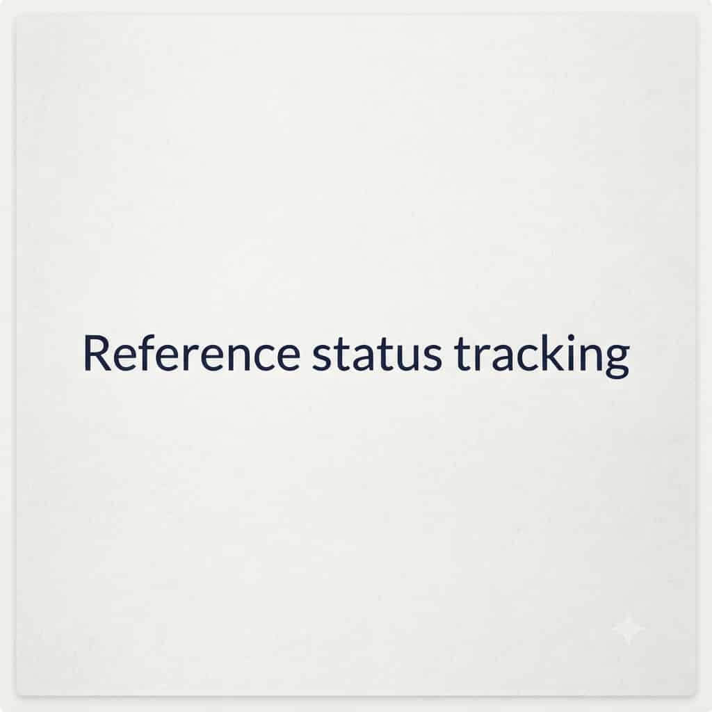 Booking status tracking